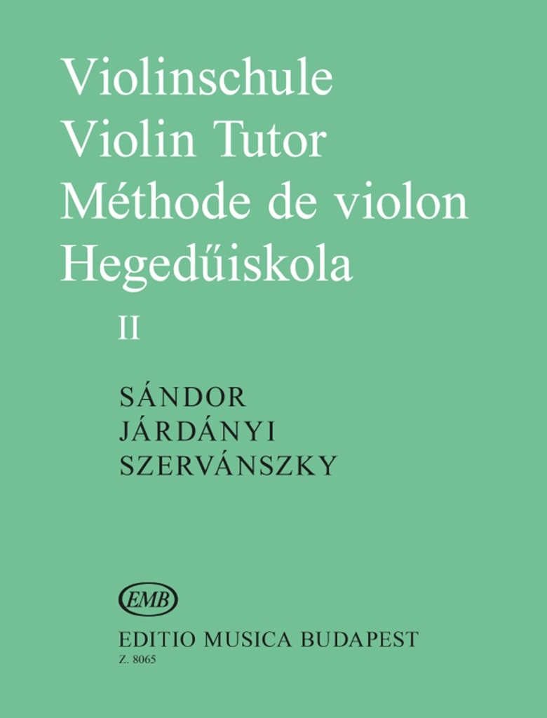 Cover: 9790080080658 | Violinschule Band 2 | Editio Musica Budapest | EAN 9790080080658
