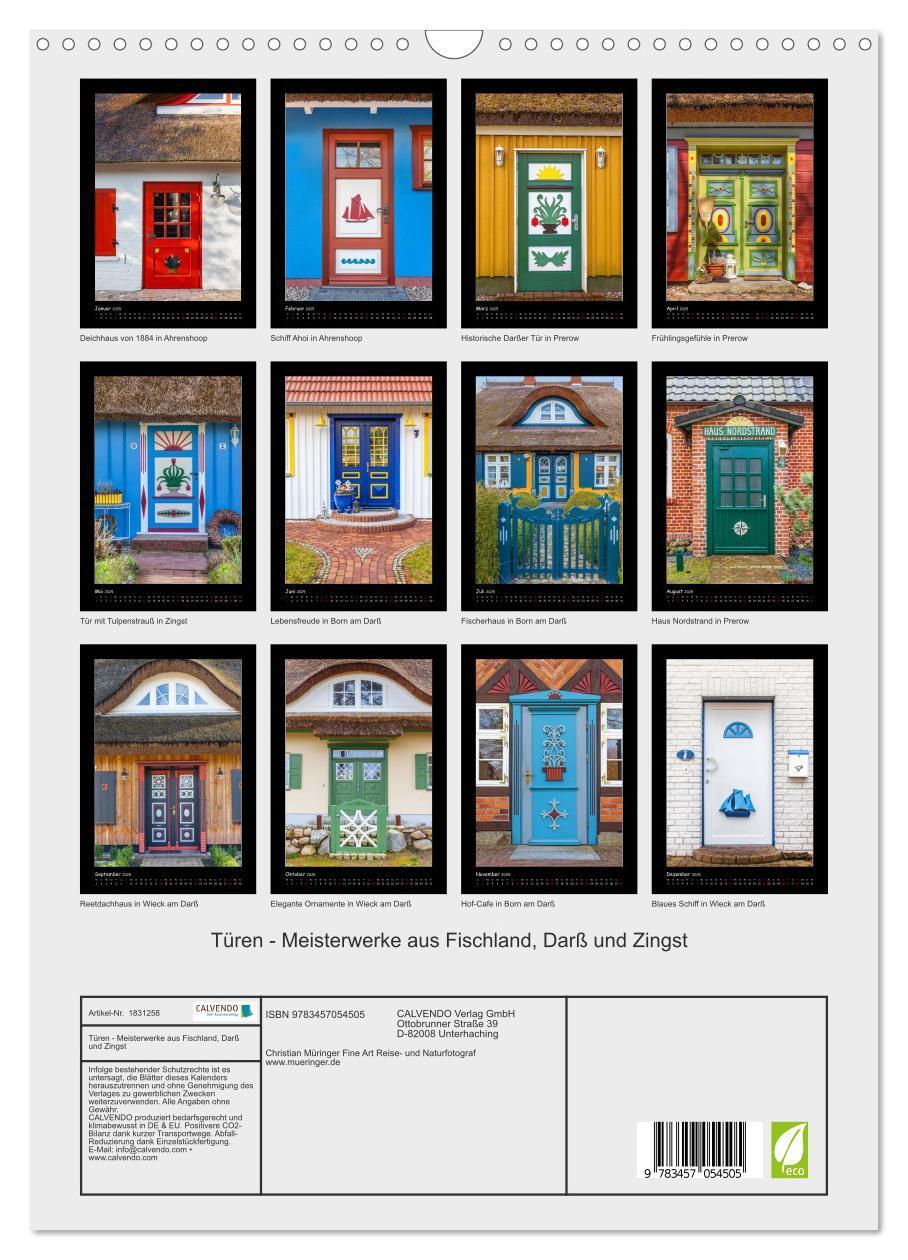 Bild: 9783457054505 | Türen - Meisterwerke aus Fischland, Darß und Zingst (Wandkalender...