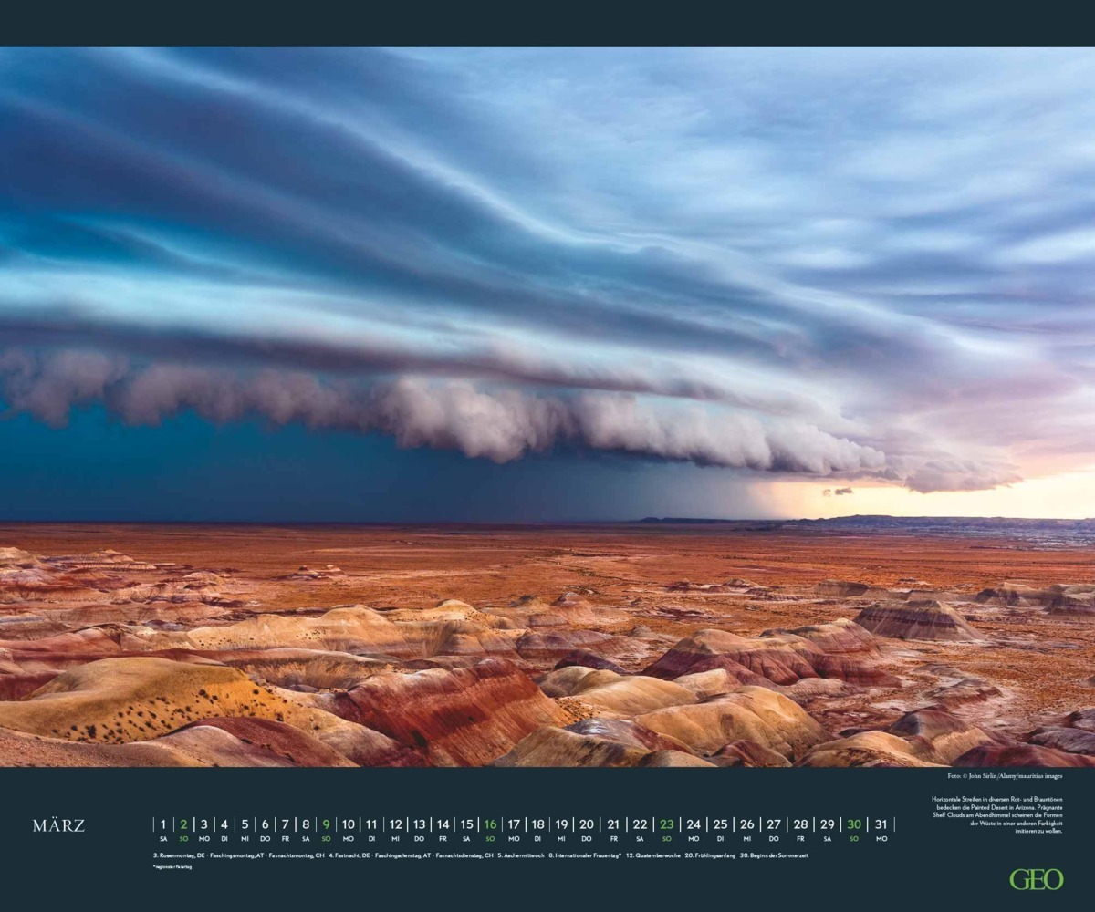 Bild: 4002725988850 | GEO - Wolkenspiele 2025 Wandkalender, 60x50cm, Posterkalender mit...