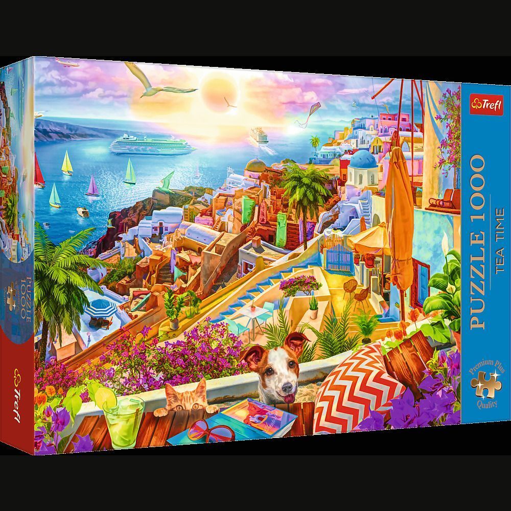 Cover: 5900511108422 | Tea Time: Visit Santorini | Spiel | In Spielebox | 10842 | 2024