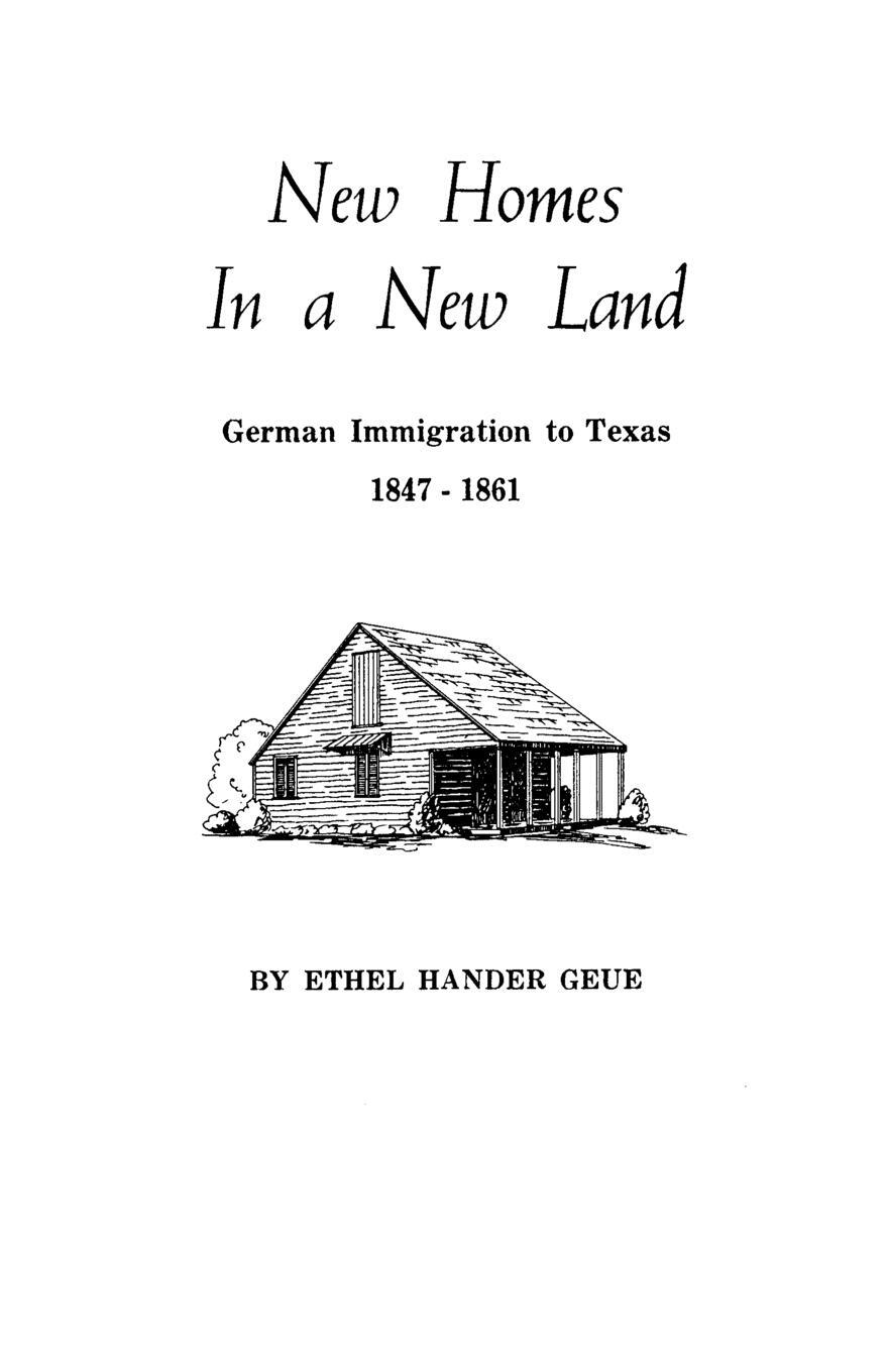Cover: 9780806309804 | New Homes in a New Land | Ethel H. Geue | Taschenbuch | Paperback