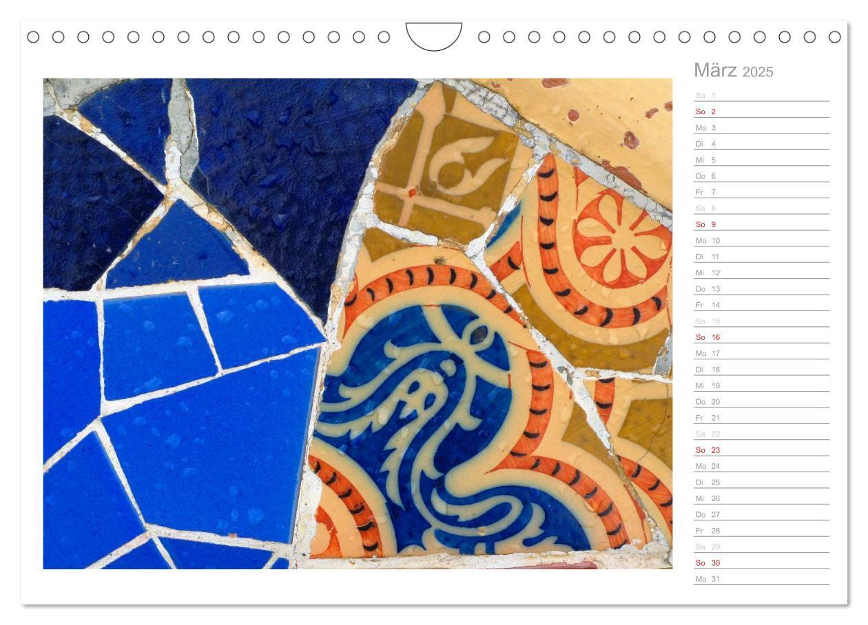 Bild: 9783435507290 | Kacheln und Mosaiken in Barcelona (Wandkalender 2025 DIN A4 quer),...