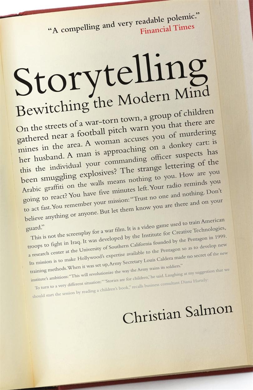 Cover: 9781784786588 | Storytelling | Bewitching the Modern Mind | Christian Salmon | Buch