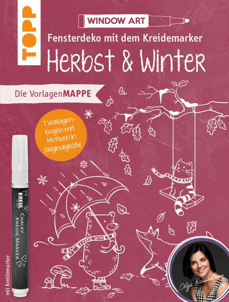 Cover: 9783735850669 | Vorlagenmappe Fensterdeko mit dem Kreidemarker - Herbst &amp; Winter.