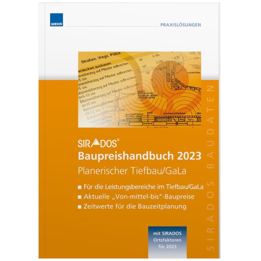 Cover: 9783811104723 | SIRADOS Baupreishandbuch Planerischer Tiefbau/GaLa | Buch | Fachbuch