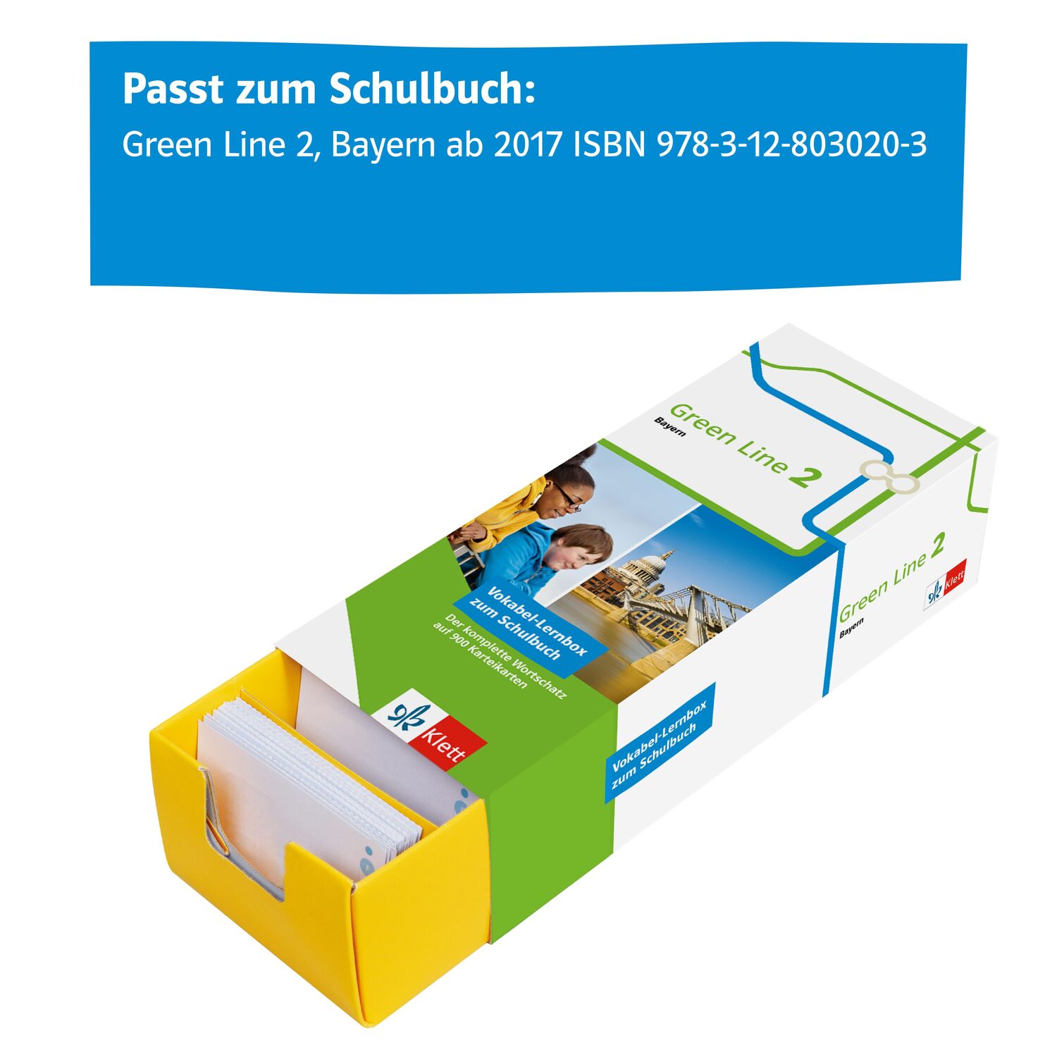 Bild: 9783129240489 | Vokabel-Lernbox zum Schulbuch.Green Line 2 Bayern Klasse 6 | Buch