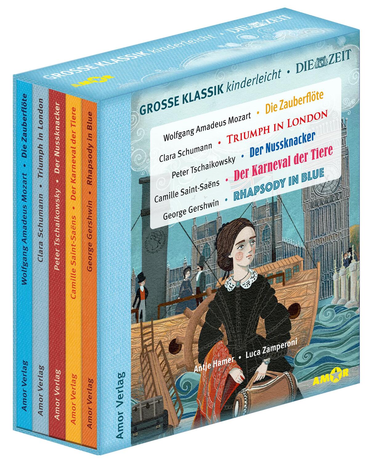 Cover: 9783985873142 | Große Klassik kinderleicht. DIE ZEIT-Edition. (5 CDs, Lesungen mit...