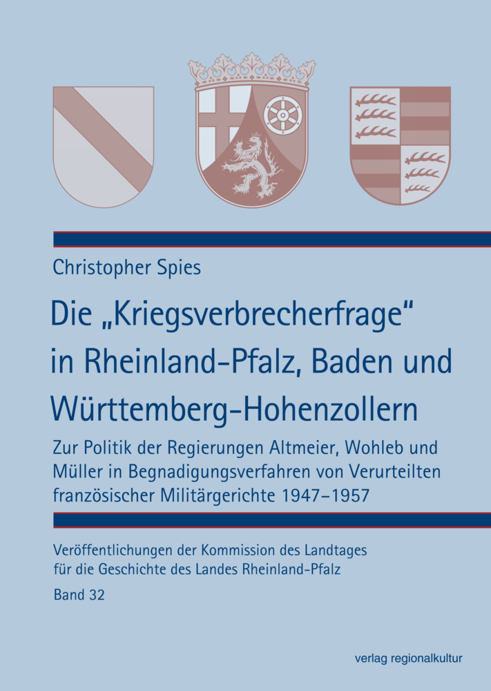 Cover: 9783955052140 | Die "Kriegsverbrecherfrage" in Rheinland-Pfalz, Baden und...