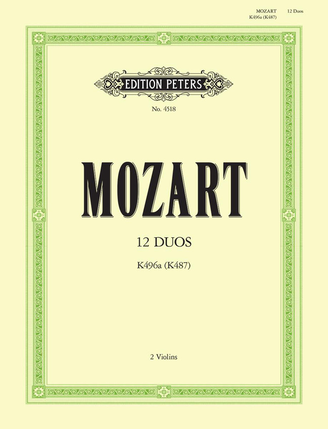 Cover: 9790577084268 | 12 Duos KV 487 (496a) | Für 2 Violinen | Mozart (u. a.) | Broschüre