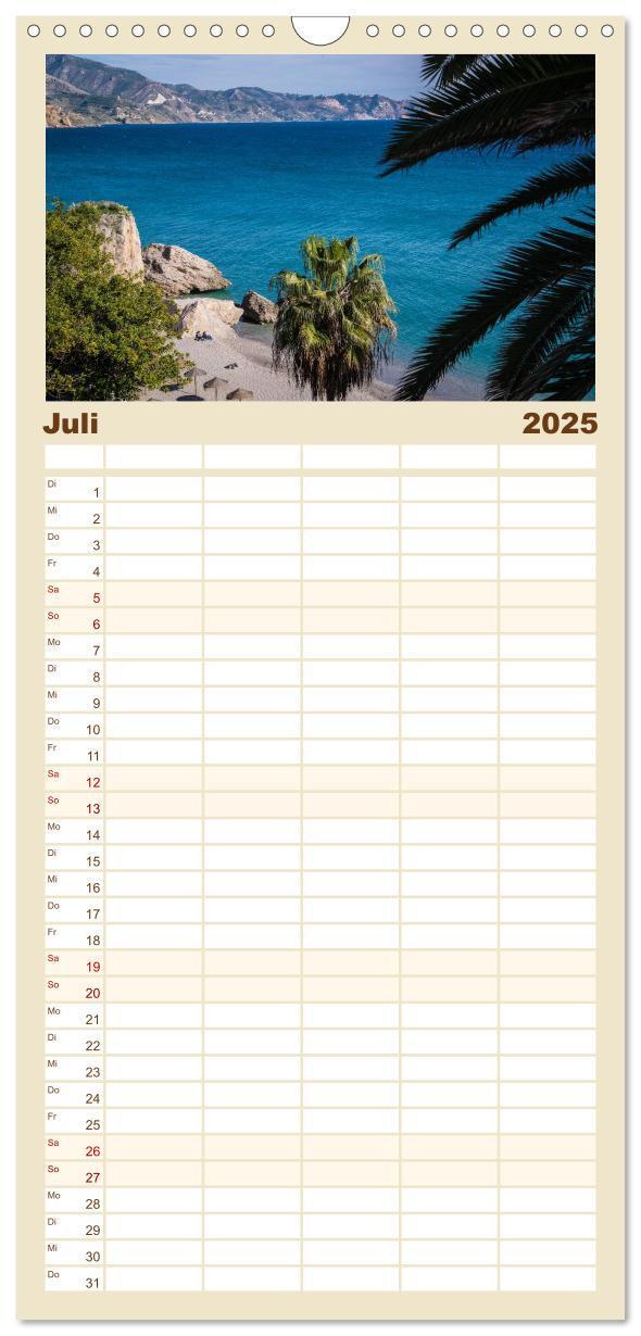 Bild: 9783457113066 | Familienplaner 2025 - Andalusien mit 5 Spalten (Wandkalender, 21 x...