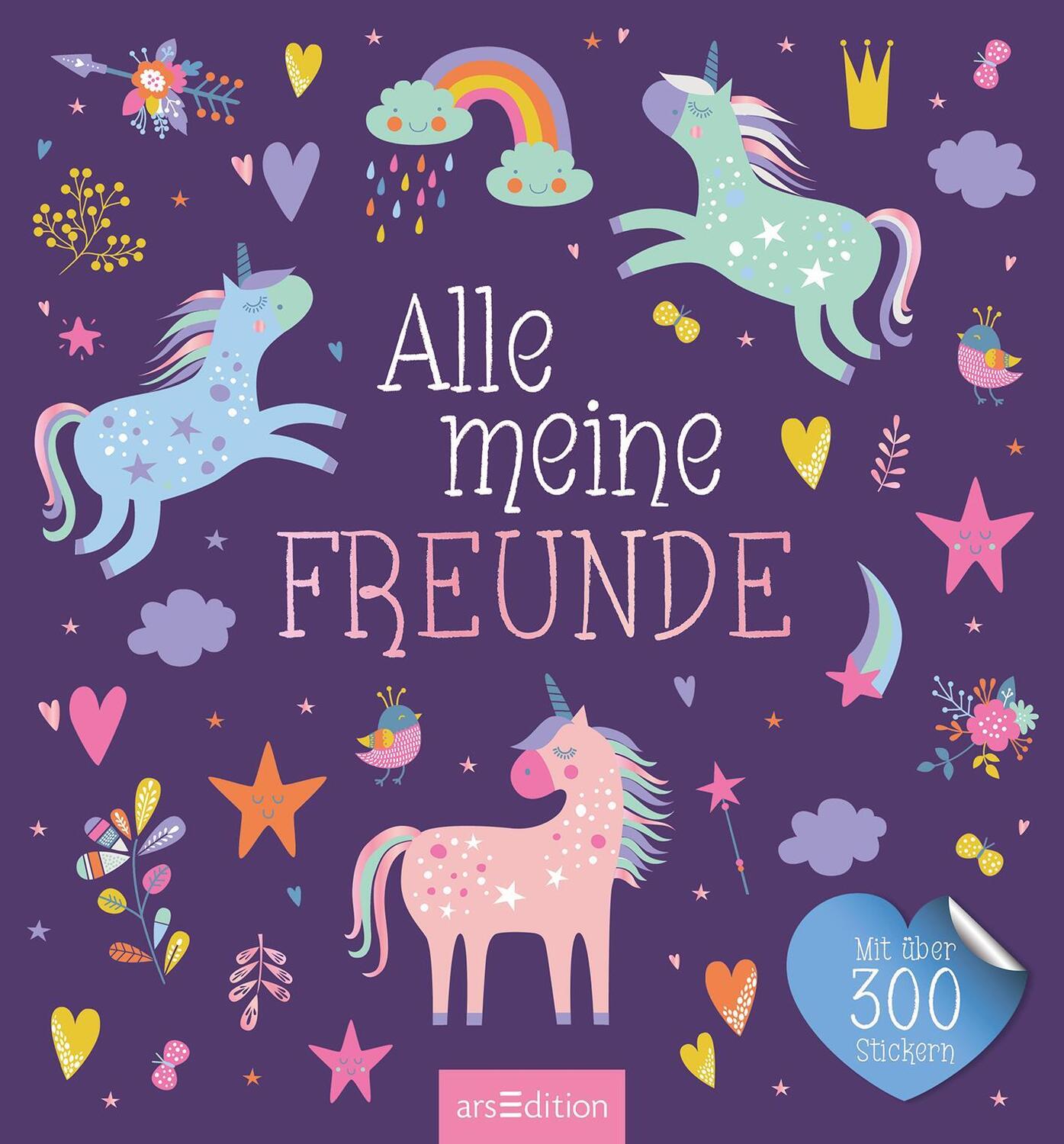 Bild: 4014489127659 | Alle meine Freunde - Einhorn | mit über 300 Stickern | Buch | 64 S.