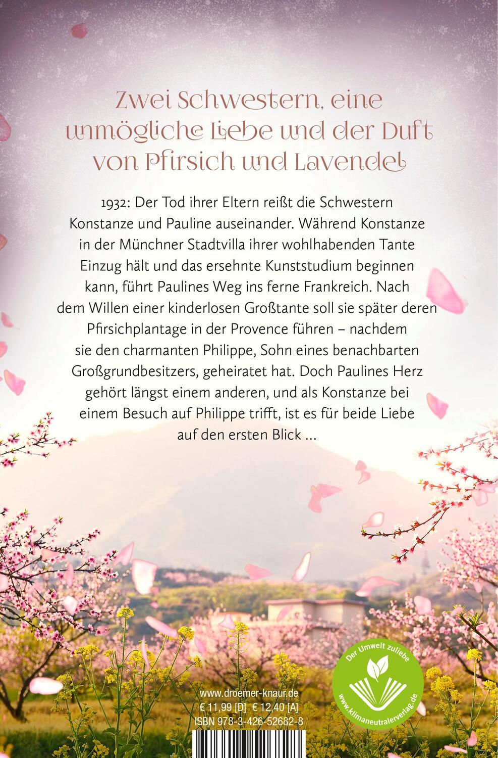 Rückseite: 9783426526828 | Die Pfirsichblütenschwestern | Susanne Morel | Taschenbuch | 400 S.