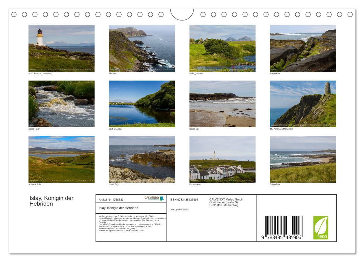 Bild: 9783435435906 | Islay, Königin der Hebriden (Wandkalender 2025 DIN A4 quer),...