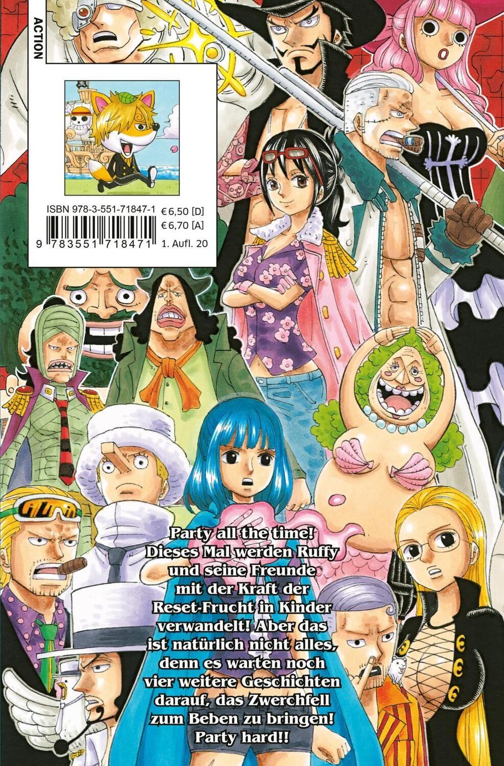Rückseite: 9783551718471 | One Piece Party 5 | Ei Andoh (u. a.) | Taschenbuch | One Piece Party