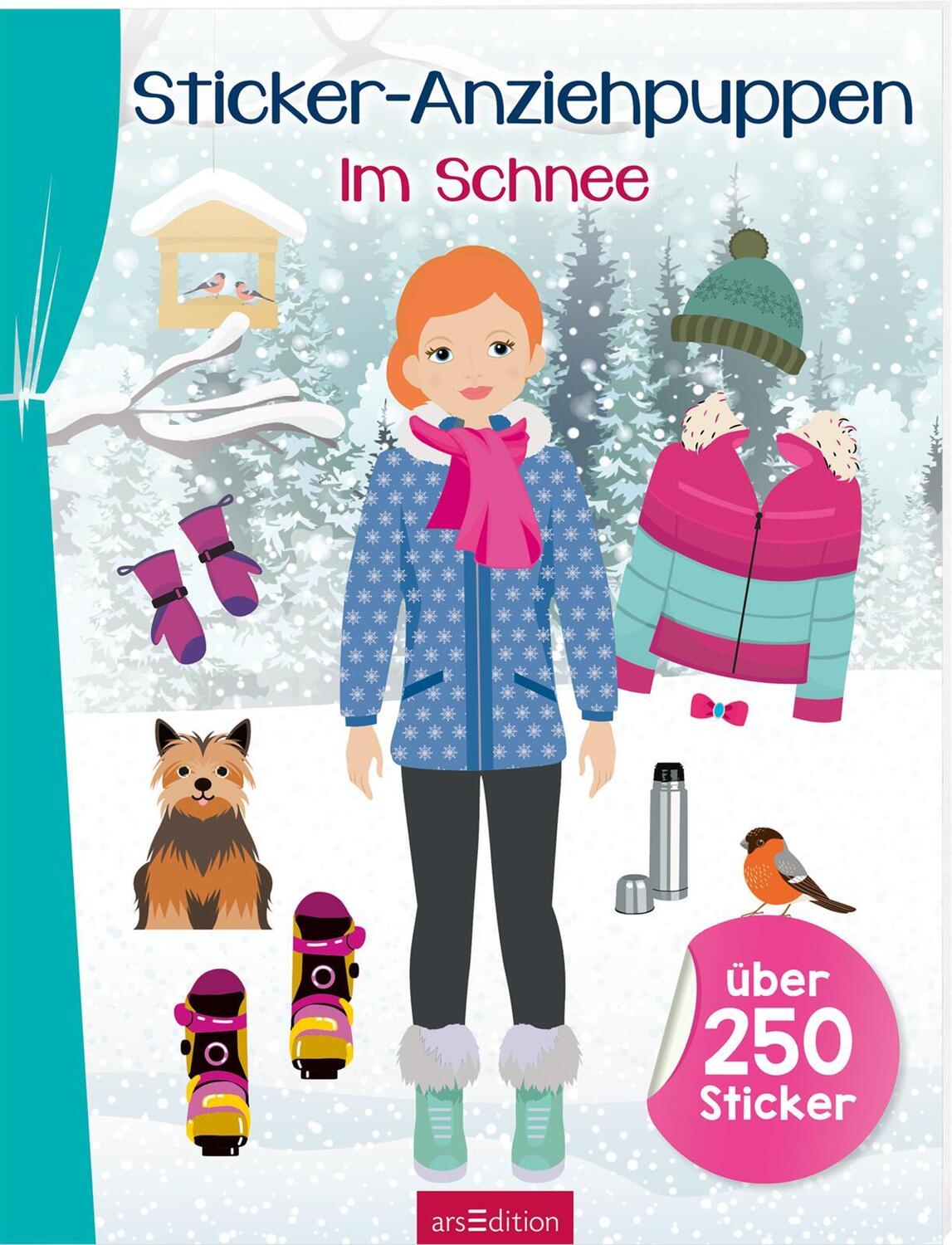 Cover: 9783845842479 | Sticker-Anziehpuppen Im Schnee | Über 250 Sticker | Taschenbuch | 2022