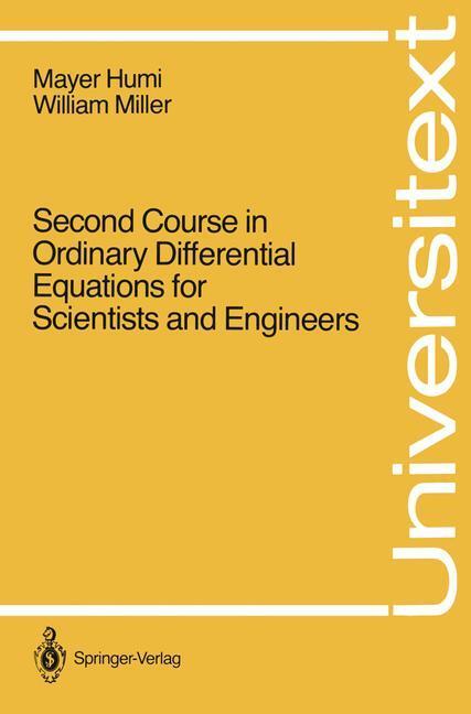 Cover: 9780387966762 | Second Course in Ordinary Differential Equations for Scientists and...