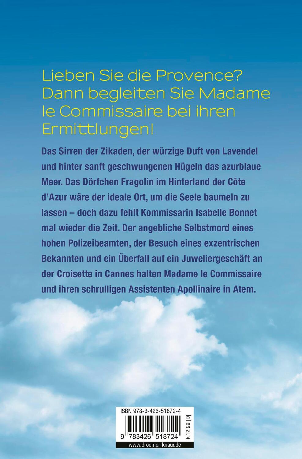 Rückseite: 9783426518724 | Madame le Commissaire und der Tod des Polizeichefs | Pierre Martin