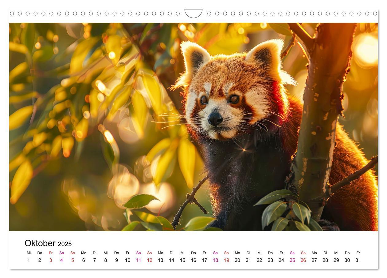 Bild: 9783457137185 | Der Rote Panda (Wandkalender 2025 DIN A3 quer), CALVENDO...