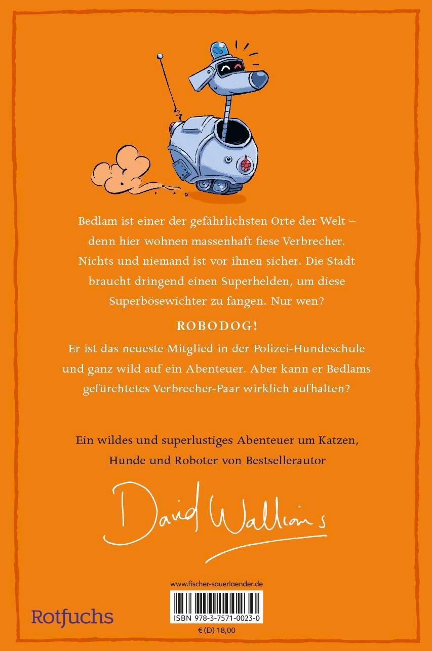 Rückseite: 9783757100230 | Robodog | David Walliams | Buch | 320 S. | Deutsch | 2024 | rotfuchs