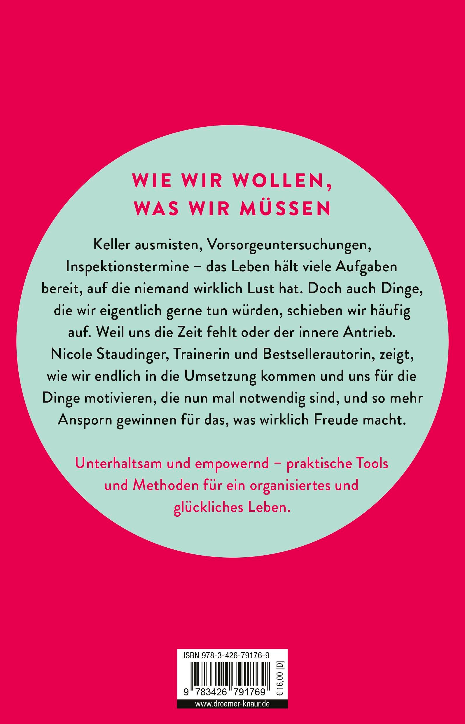 Rückseite: 9783426791769 | Bin fast fertig, muss nur noch anfangen | Nicole Staudinger | Buch