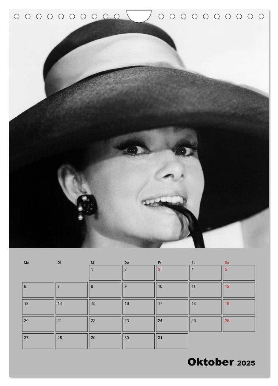 Bild: 9783457023938 | Hollywood-Diva. Audrey Hepburn (Wandkalender 2025 DIN A4 hoch),...