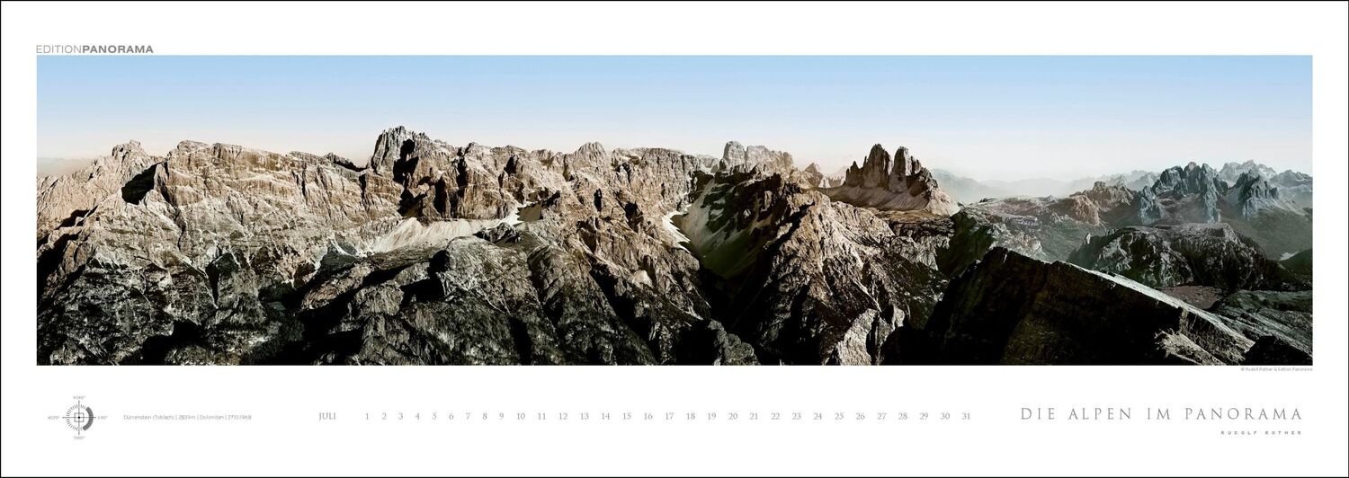 Bild: 9783898236249 | Die Alpen im Panorama | Rudolf Rother | Kalender | XIV | Deutsch