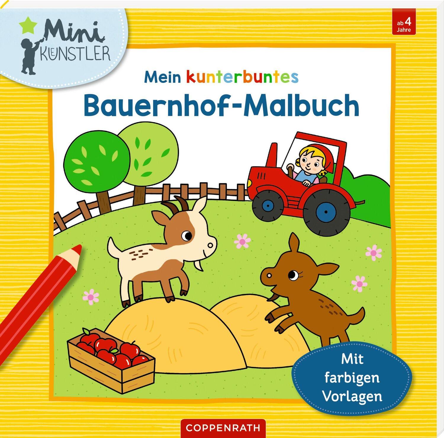 Cover: 9783649647546 | Mein kunterbuntes Bauernhof-Malbuch | Mit farbigen Vorlagen | Engelen