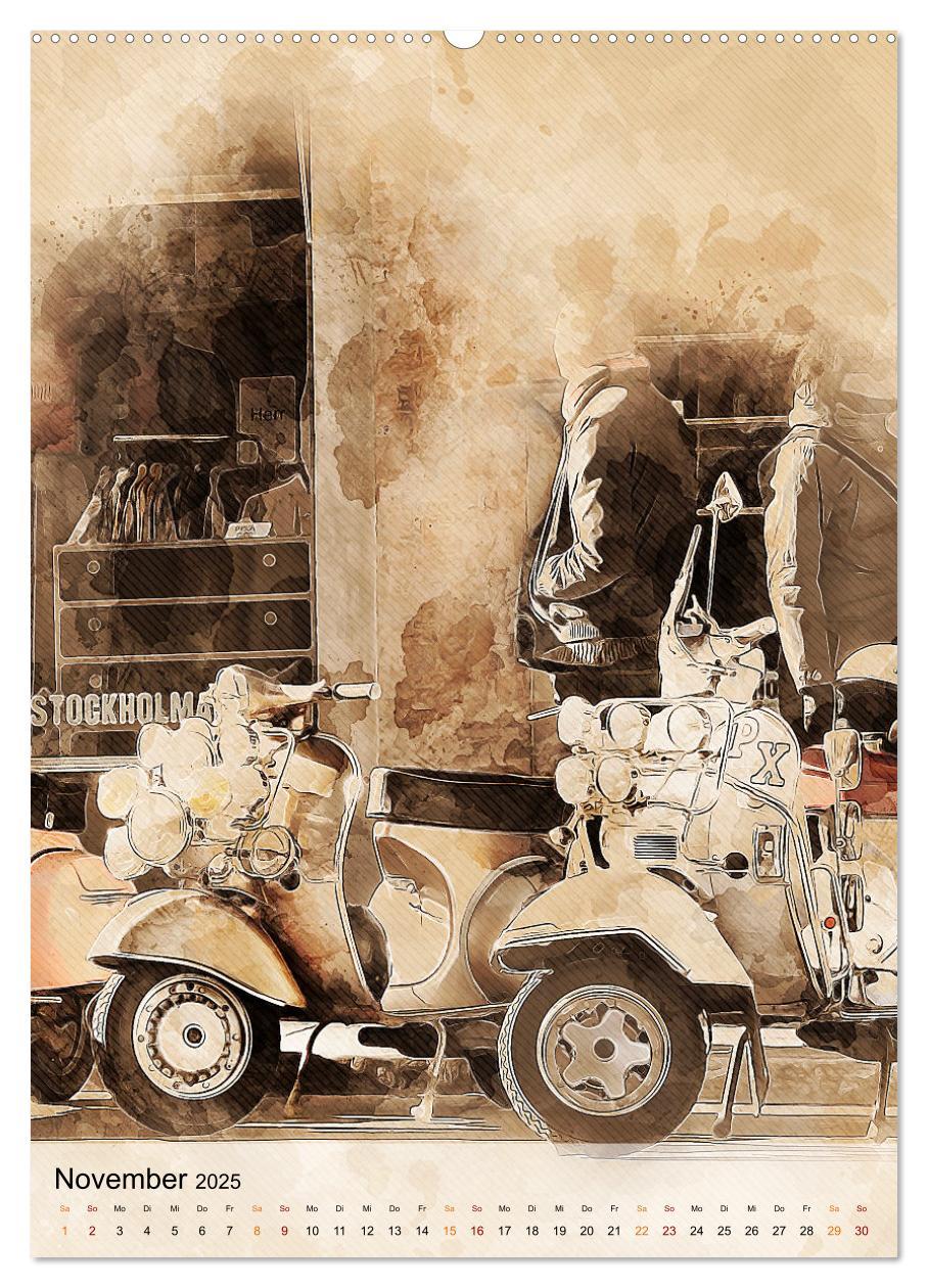 Bild: 9783435929887 | Motorroller - Vespa Galerie (Wandkalender 2025 DIN A2 hoch),...