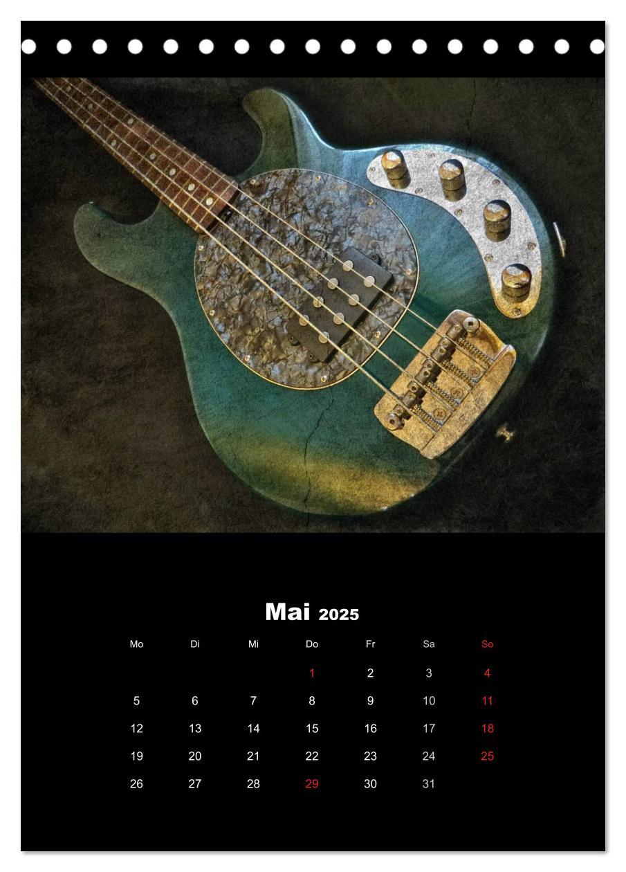 Bild: 9783457015186 | Vintage Gitarren (Tischkalender 2025 DIN A5 hoch), CALVENDO...