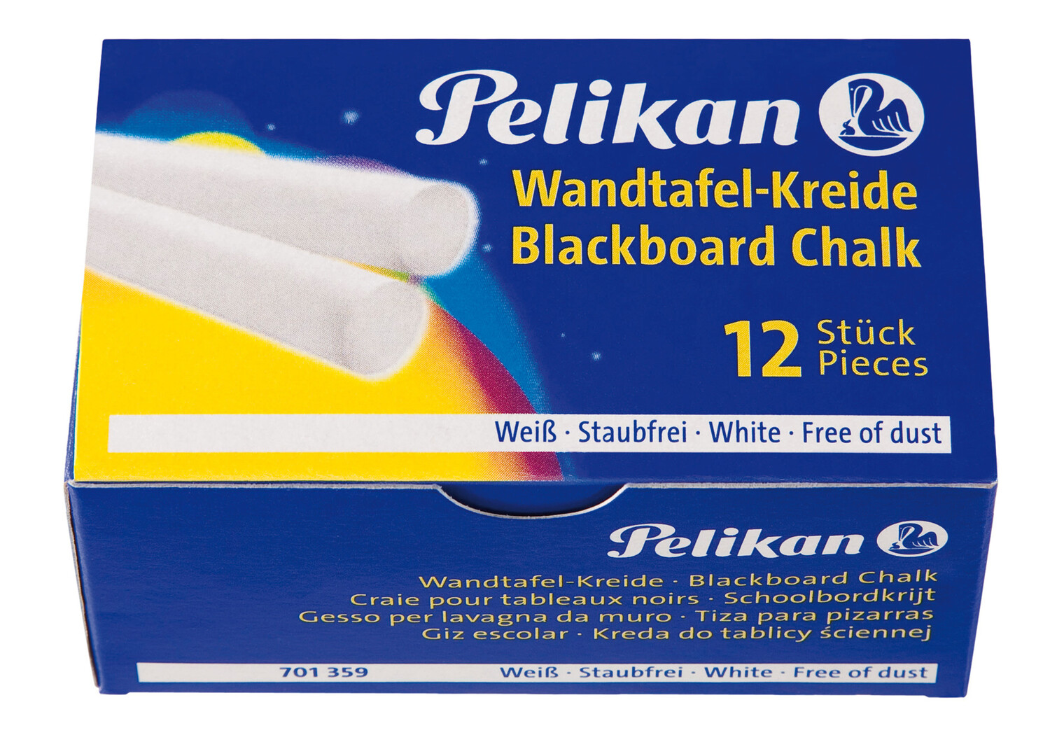 Cover: 4012700701350 | Pelikan Wandtafel Kreide Weiß, 12er Set | 701359 | 2019 | Pelikan