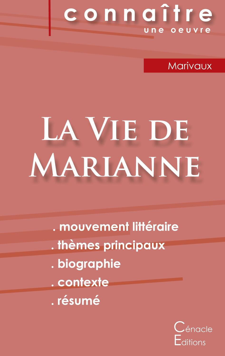 Cover: 9782759307975 | Fiche de lecture La Vie de Marianne de Marivaux (analyse littéraire...
