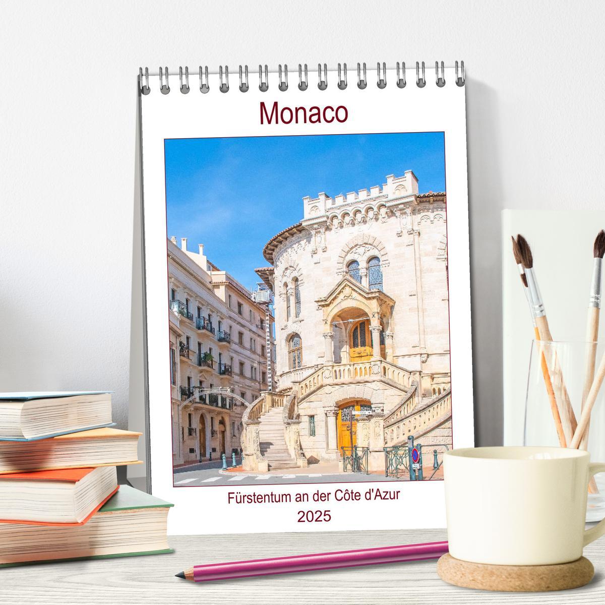 Bild: 9783435939619 | Monaco - Fürstentum an der Côte d'Azur (Tischkalender 2025 DIN A5...