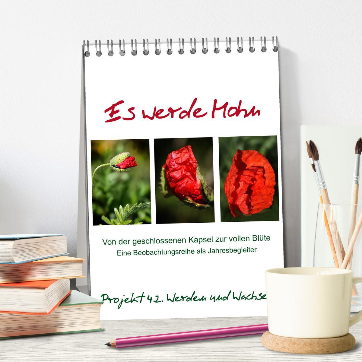 Bild: 9783435926992 | Es werde Mohn (Tischkalender 2025 DIN A5 hoch), CALVENDO...