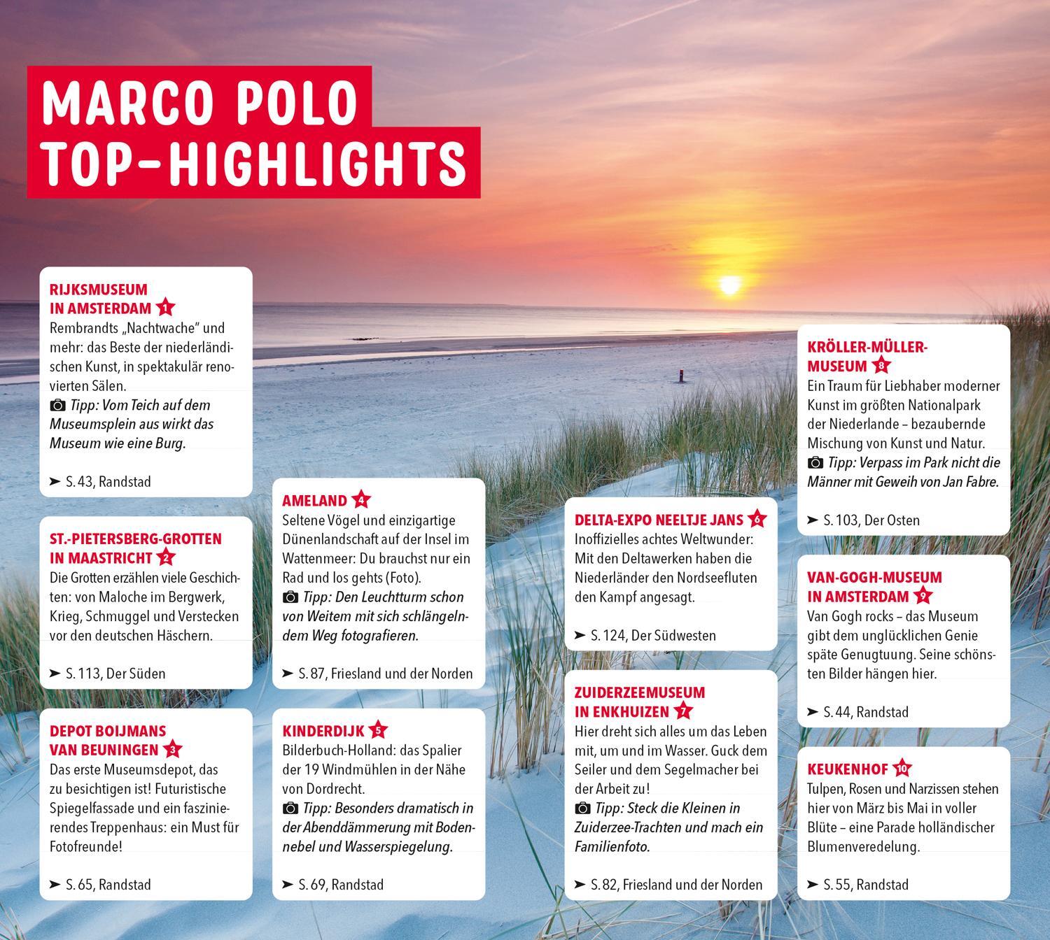 Bild: 9783829726221 | MARCO POLO Reiseführer Niederlande | Britta Behrendt (u. a.) | Buch