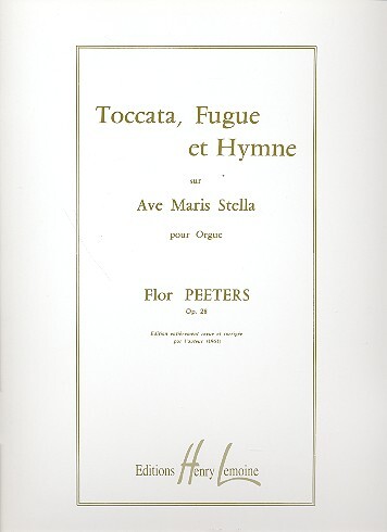 Cover: 9790230927840 | Toccata Fugue And Hymne Opus 28 | Flor Peeters | Buch | Lemoine