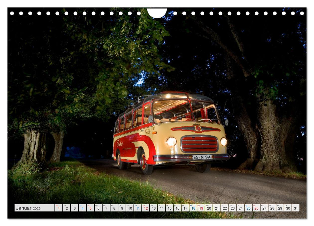 Bild: 9783383862472 | Historische und moderne Busse (Wandkalender 2025 DIN A4 quer),...