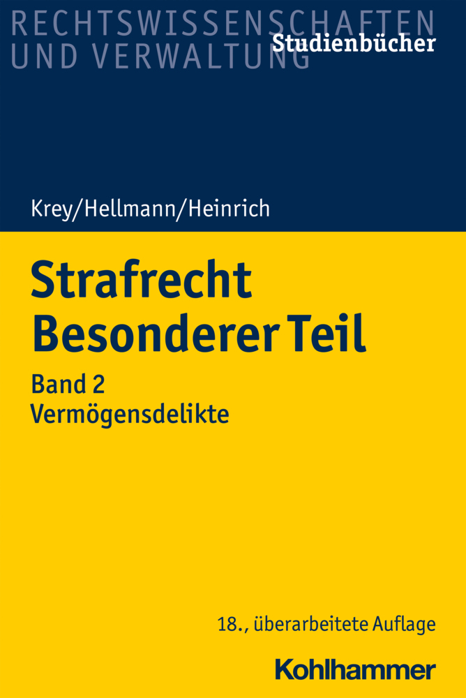 Cover: 9783170385603 | Strafrecht Besonderer Teil | Band 2: Vermögensdelikte | Taschenbuch