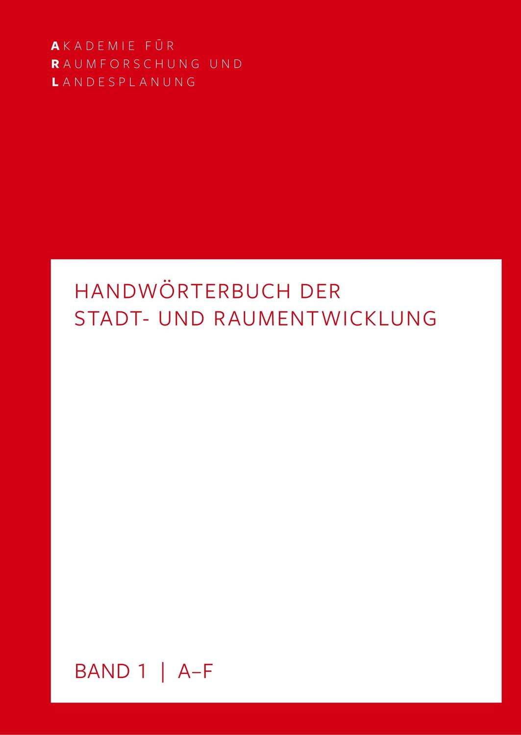 Cover: 9783888385605 | Handwörterbuch der Stadt- und Raumentwicklung | Landesplanung | Buch