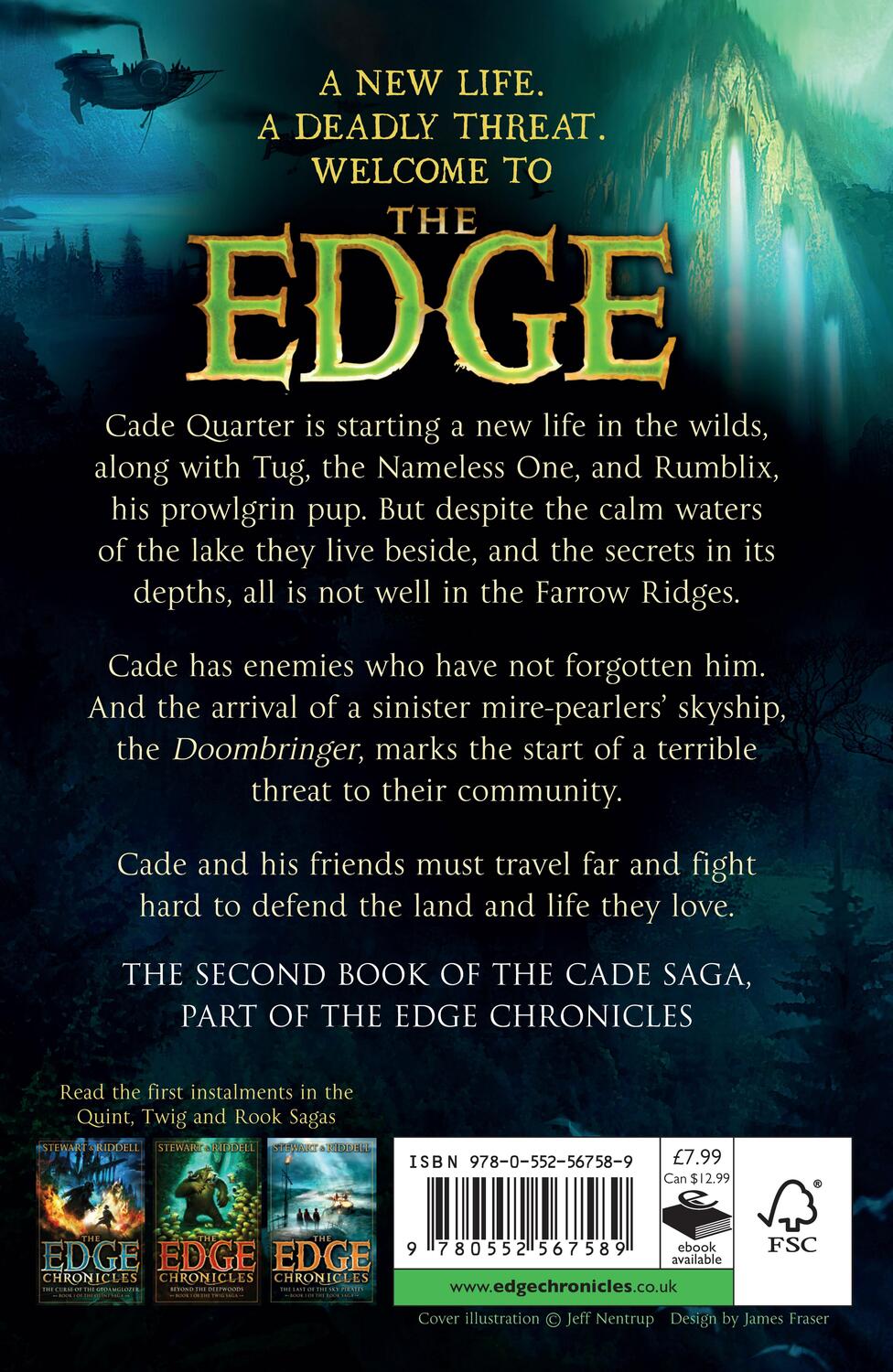 Rückseite: 9780552567589 | The Edge Chronicles 12: Doombringer | Second Book of Cade | Buch