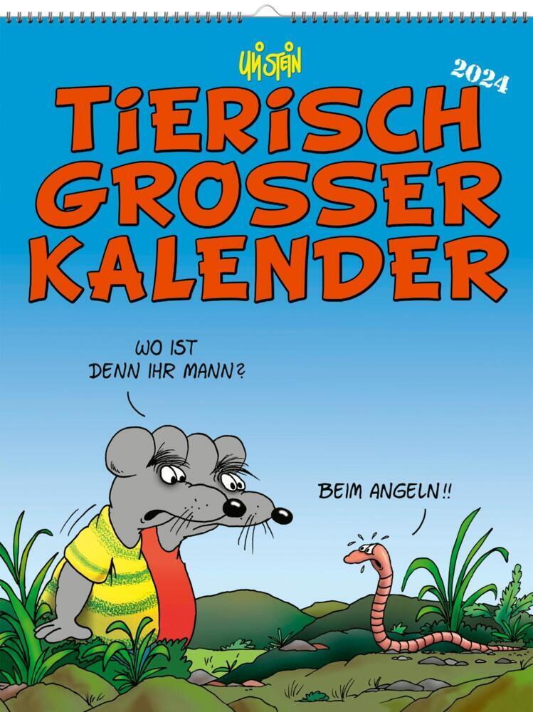 Cover: 9783830321019 | Uli Stein Tierisch großer Kalender 2024: Monatskalender für die...