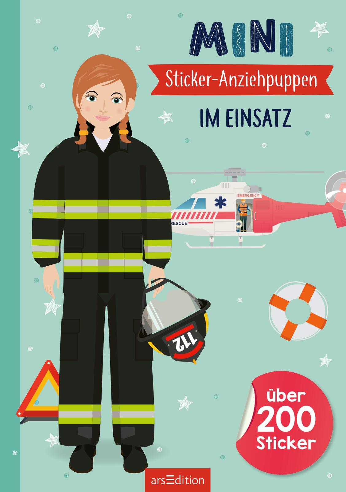 Bild: 9783845858074 | Mini-Sticker-Anziehpuppen - Im Einsatz | Über 200 Sticker | Buch