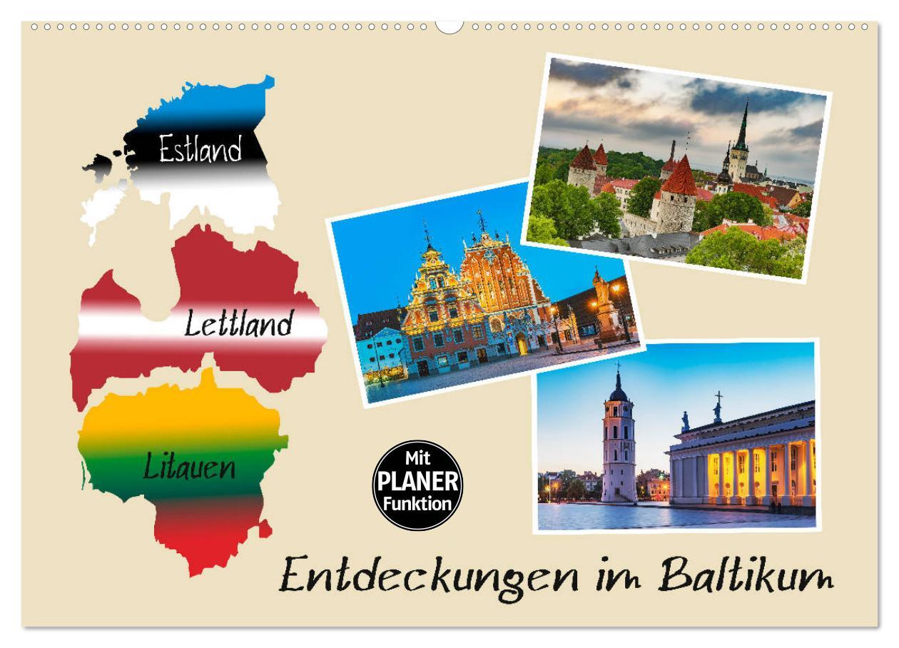 Cover: 9783435421640 | Entdeckungen im Baltikum (Wandkalender 2025 DIN A2 quer), CALVENDO...