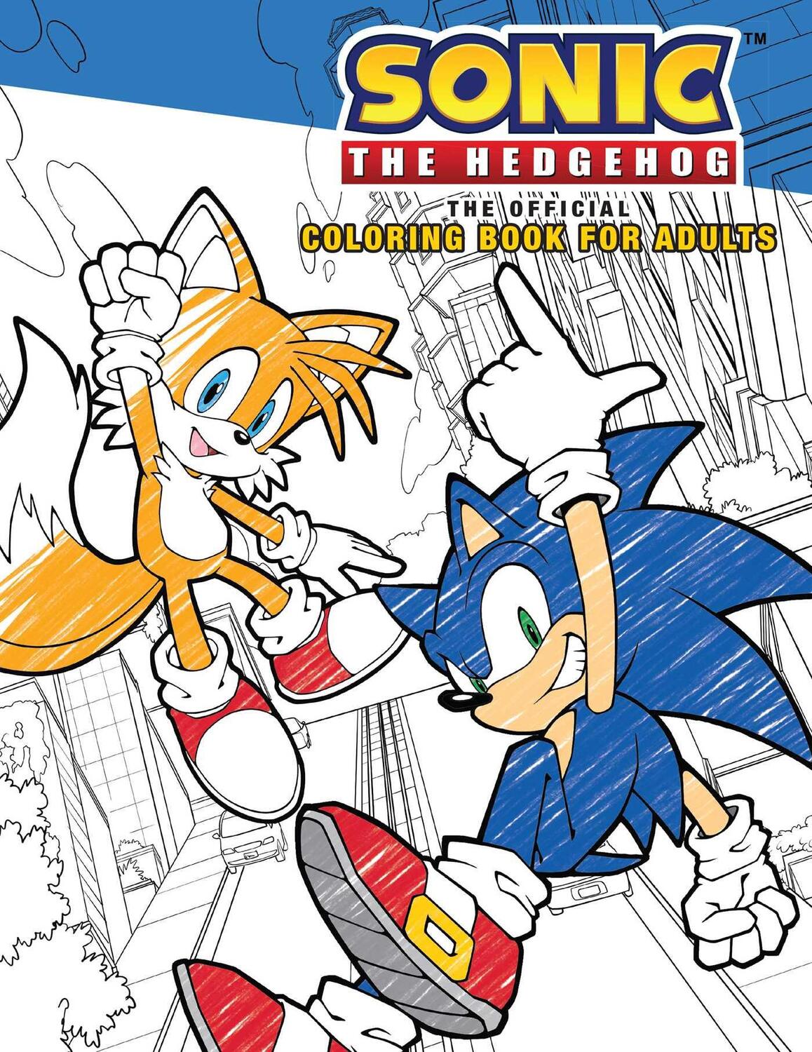 Cover: 9781647229009 | Sonic the Hedgehog | The Official Adult Coloring Book | Editions