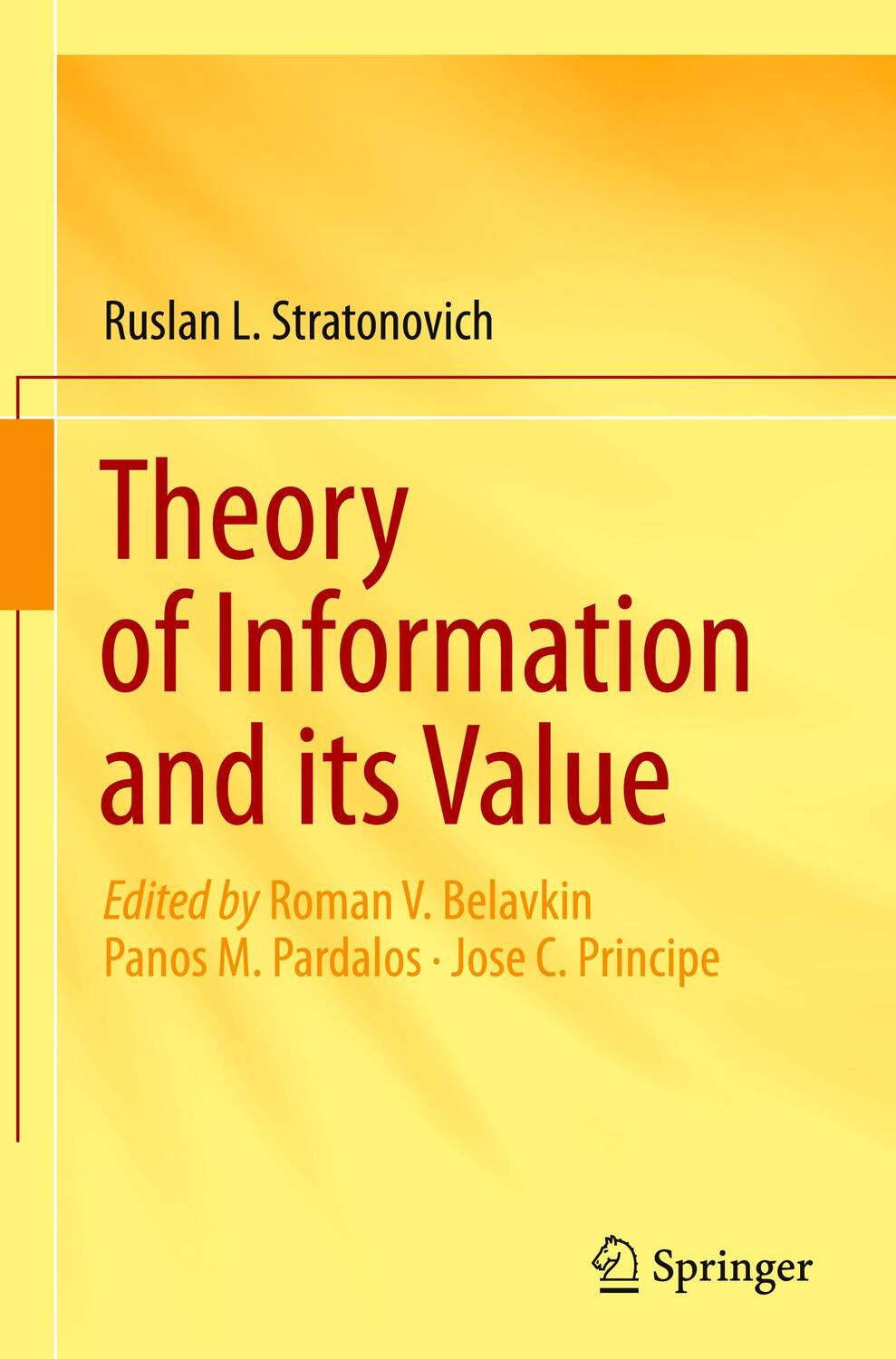 Cover: 9783030228323 | Theory of Information and its Value | Ruslan L. Stratonovich | Buch