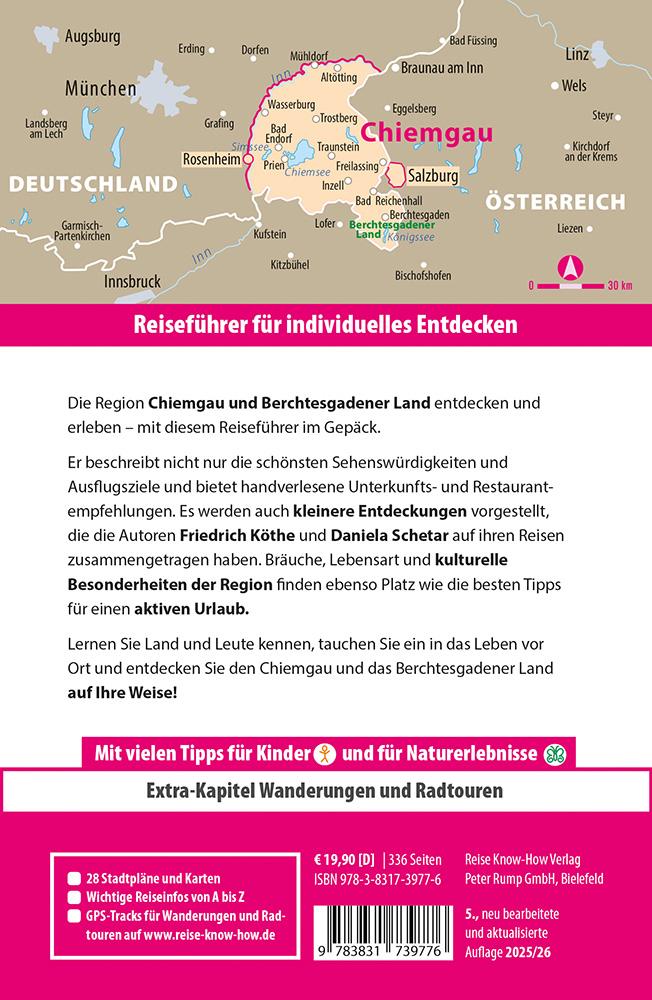 Rückseite: 9783831739776 | Reise Know-How Reiseführer Chiemgau, Berchtesgadener Land | Buch