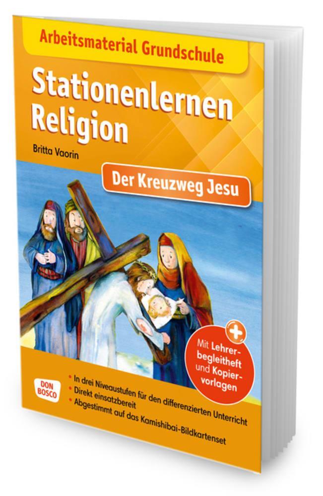 Cover: 9783769824438 | Arbeitsmaterial Grundschule. Stationenlernen Religion. Der Kreuzweg...