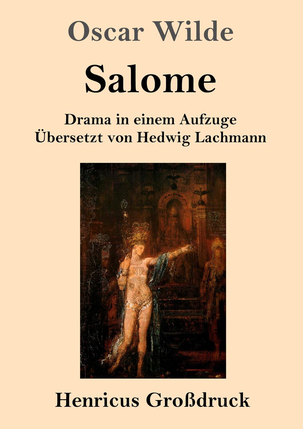 Cover: 9783847844983 | Salome (Großdruck) | Drama in einem Aufzuge | Oscar Wilde | Buch