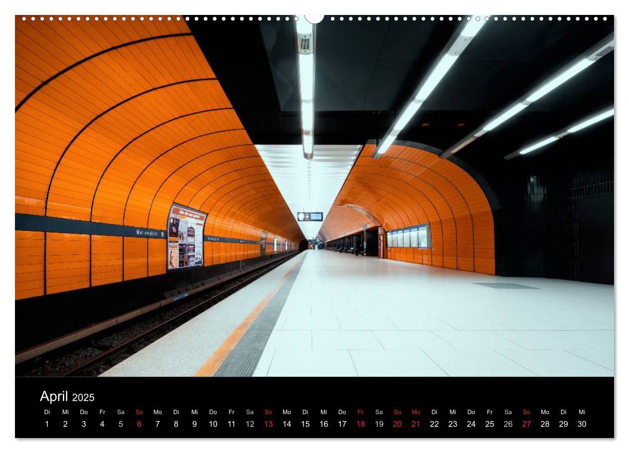 Bild: 9783435489978 | MetroMUC, Stationen im Untergrund Münchens (Wandkalender 2025 DIN...