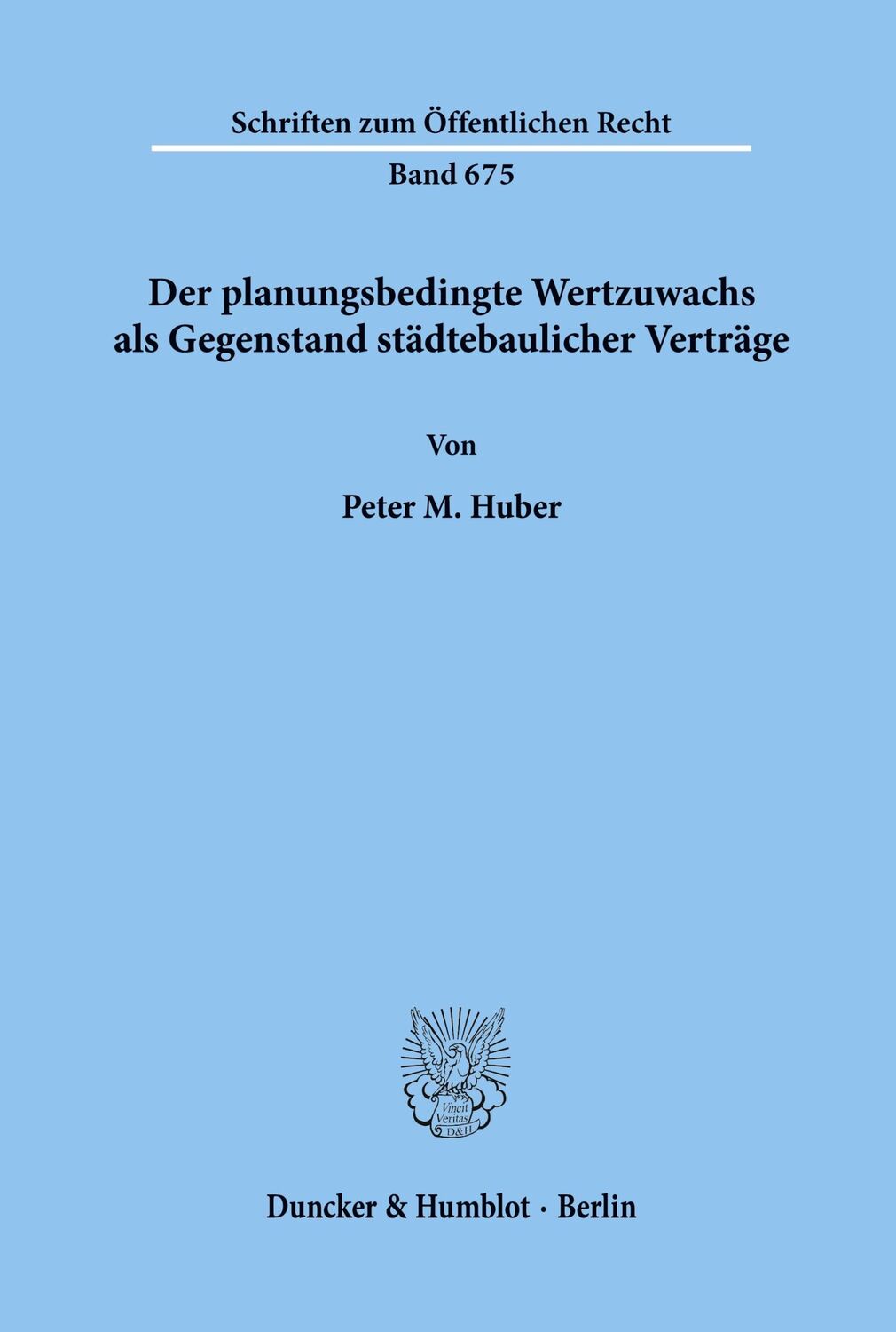 Cover: 9783428083671 | Der planungsbedingte Wertzuwachs als Gegenstand städtebaulicher...