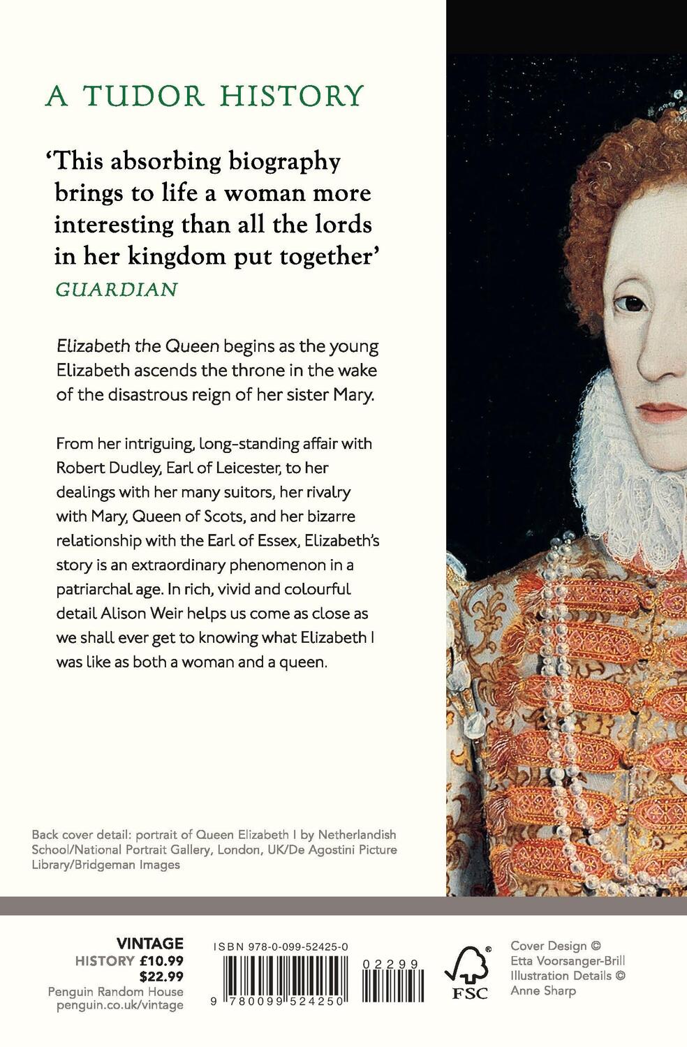 Rückseite: 9780099524250 | Elizabeth, the Queen | Alison Weir | Taschenbuch | Englisch | 2009